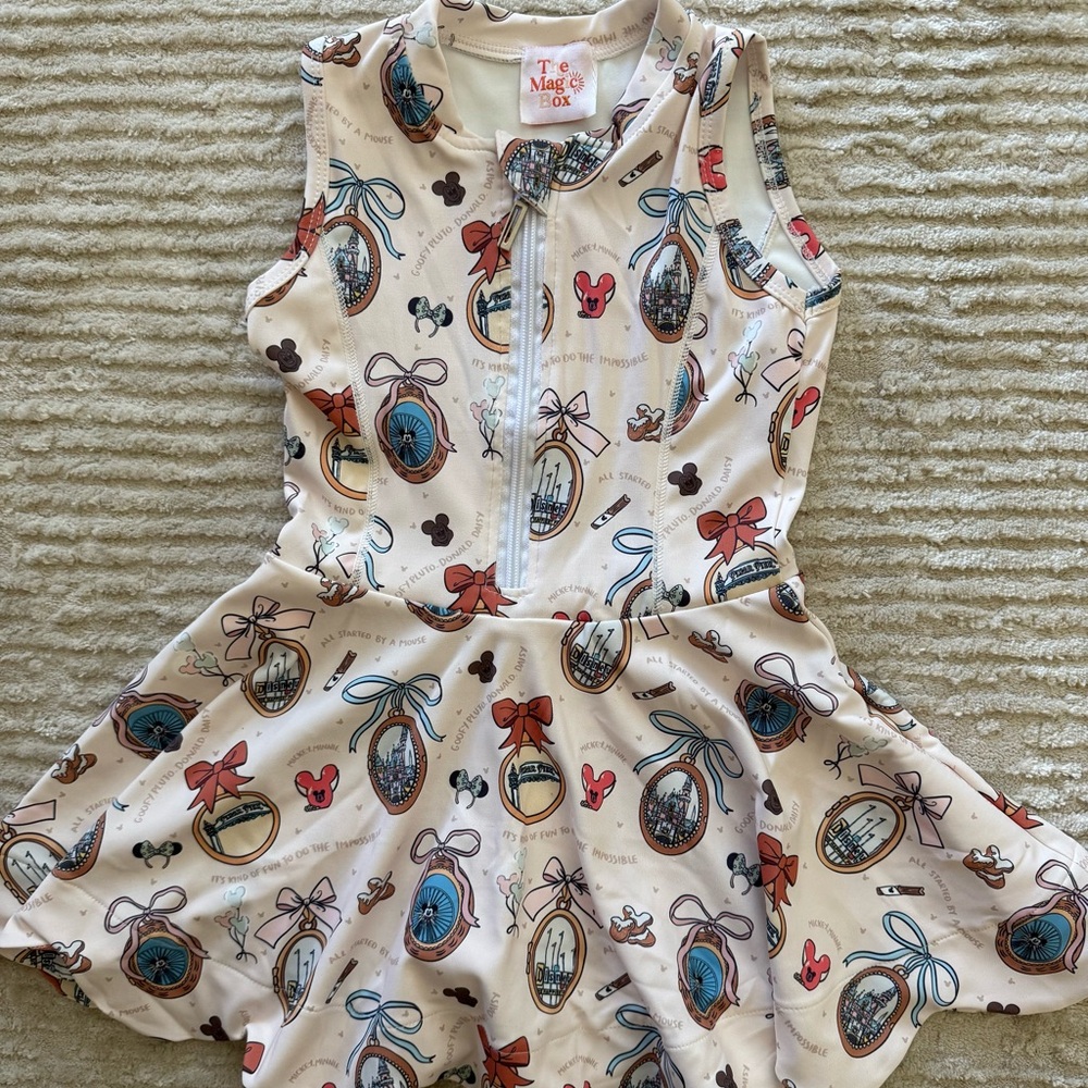 NEW shop the magic box Disneyland quarter zip dress size 3/4.